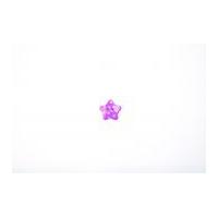 crendon polka dot print star buttons 18mm purplewhite