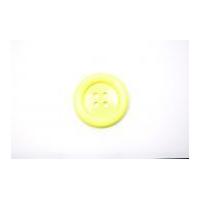 Crendon Large Round Plastic Buttons 50mm Lemon