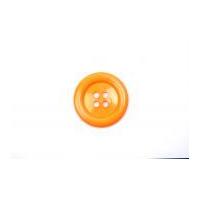 crendon large round plastic buttons 50mm orange