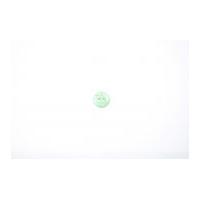 Crendon Polka Dot Print Round Buttons 15mm Aqua/White