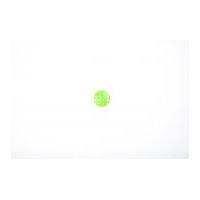 Crendon Polka Dot Print Round Buttons 15mm Green/White