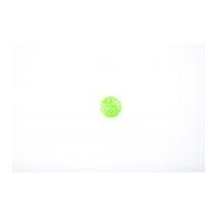 Crendon Polka Dot Print Round Buttons 18mm Green/White