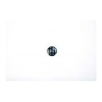 Crendon Polka Dot Print Round Buttons 18mm Black/White