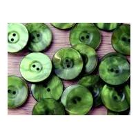 Crendon Round Chunky Rim Pearlised Buttons Green