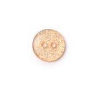 Crendon Round 2 Hole Glitter Buttons Brown