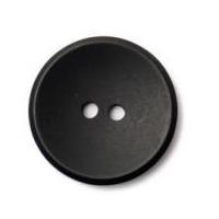 Crendon Classic Plain Round 2 Hole Buttons Black