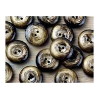 Crendon Round 2 Hole Swirl Wood Effect Buttons Beige & Brown