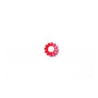 Crendon 2 Colour Flower Shape Buttons 11mm Red