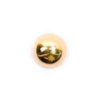 Crendon Plastic Round Domed Buttons 15mm Shiny Gold