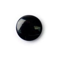 Crendon Round Glossy Shank Buttons Black