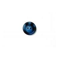 Crendon Round 2 Hole Marble Buttons 28mm Navy