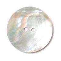 Crendon Round 2 Hole Natural Shell Buttons White