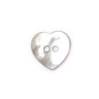 crendon heart shape natural shell buttons light pink