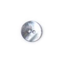 crendon round 2 hole natural shell buttons light grey