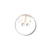 Crendon Round 2 Hole Natural Shell Buttons Light Grey