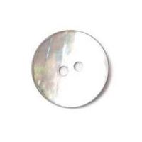 crendon round 2 hole natural shell buttons light grey