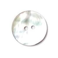 crendon round 2 hole natural shell buttons light grey