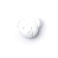 crendon teddy bear face buttons white