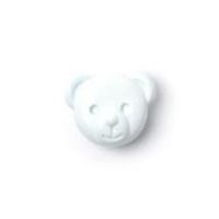 Crendon Teddy Bear Face Buttons Light Blue