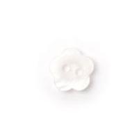 Crendon Chalky Flower Buttons White