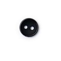 Crendon Classic Plain Round 2 Hole Buttons Black