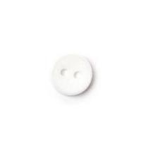 Crendon Classic Plain Round 2 Hole Buttons White