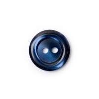 crendon round pearlised rim buttons 15mm navy