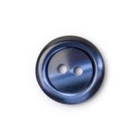 Crendon Round Pearlised Rim Buttons 18mm Navy