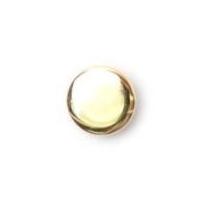 Crendon Plain Round Metal Shank Buttons 13mm Gold