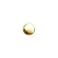 crendon plain round metal shank buttons 23mm gold