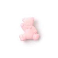 crendon teddy with bow shank buttons 16mm light pink