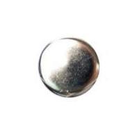 Crendon Plain Round Metal Shank Buttons 20mm Silver
