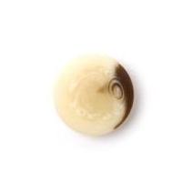 Crendon Round Shank Marble Buttons 19mm Cream & Brown