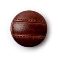 crendon plastic imitation leather strap buttons 23mm brown