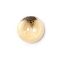Crendon Round 2 Hole Marble Buttons 19mm Cream & Brown