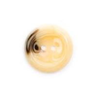 Crendon Round 2 Hole Marble Buttons 23mm Cream & Brown