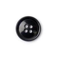 Crendon Round Plastic Coat Buttons 19mm Black