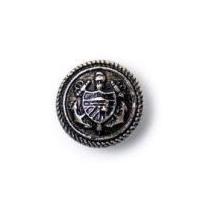 Crendon Military Style Crest Shank Buttons 19mm Silver