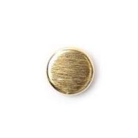 Crendon Textured Round Metal Shank Buttons 15mm Gold