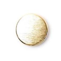 crendon textured round metal shank buttons 23mm gold