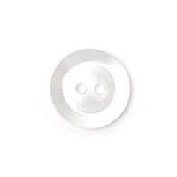 crendon round 2 hole plastic buttons 16mm white