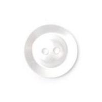 crendon round 2 hole plastic buttons 19mm white