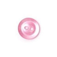 crendon round 2 hole plastic buttons 14mm deep pink