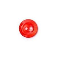 crendon round 2 hole plastic buttons 14mm red