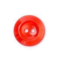 crendon round 2 hole plastic buttons 19mm red