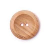 Crendon Natural Wood Effect 2 Hole Round Buttons Brown