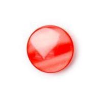 crendon round glossy shank buttons red