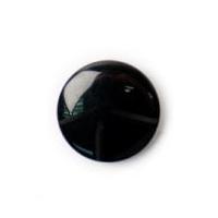 Crendon Round Glossy Shank Buttons Black