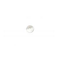 Crendon Round Pearlised Rim Buttons 15mm White