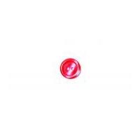 Crendon Round Pearlised Rim Buttons 18mm Deep Pink